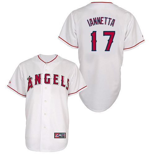 Chris Iannetta #17 Youth Baseball Jersey-Los Angeles Angels of Anaheim Authentic Home White Cool Base MLB Jersey